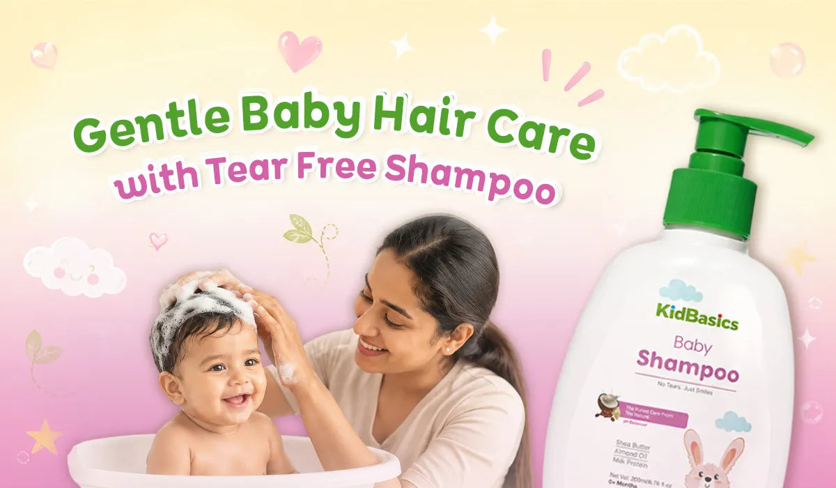 Gentle Baby Hair Care with Tear Free Shampoo