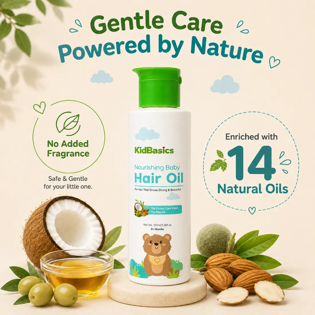 Nourishing Baby Hair Oil | Nutrient Rich Deep Nourishment | 100 ML