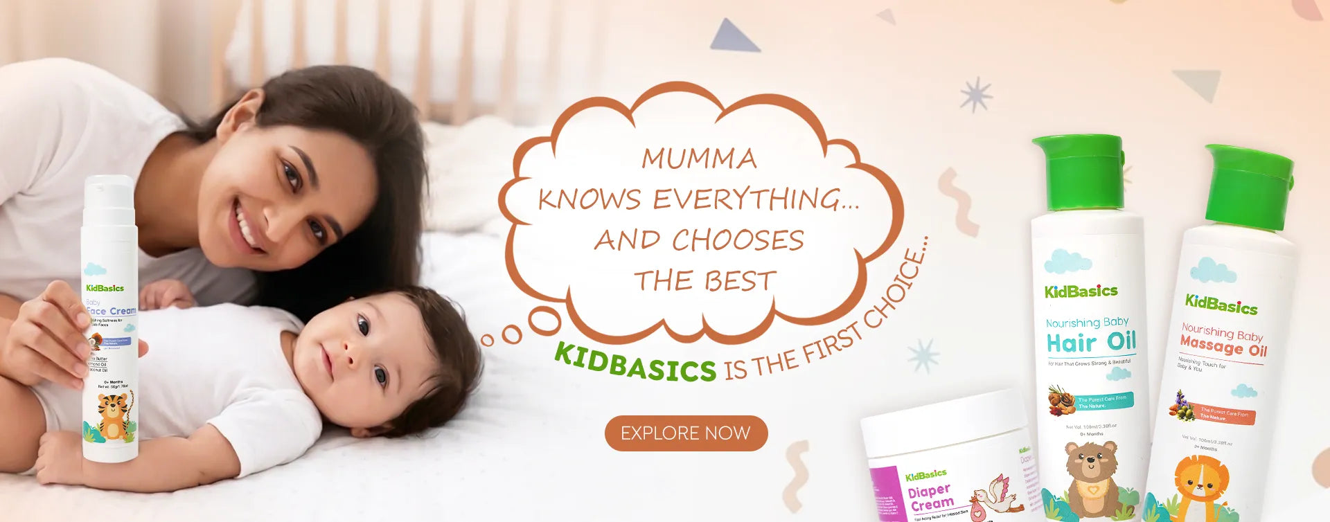 Mumma knows everything and choose the best Kidbasics is the first choise...
