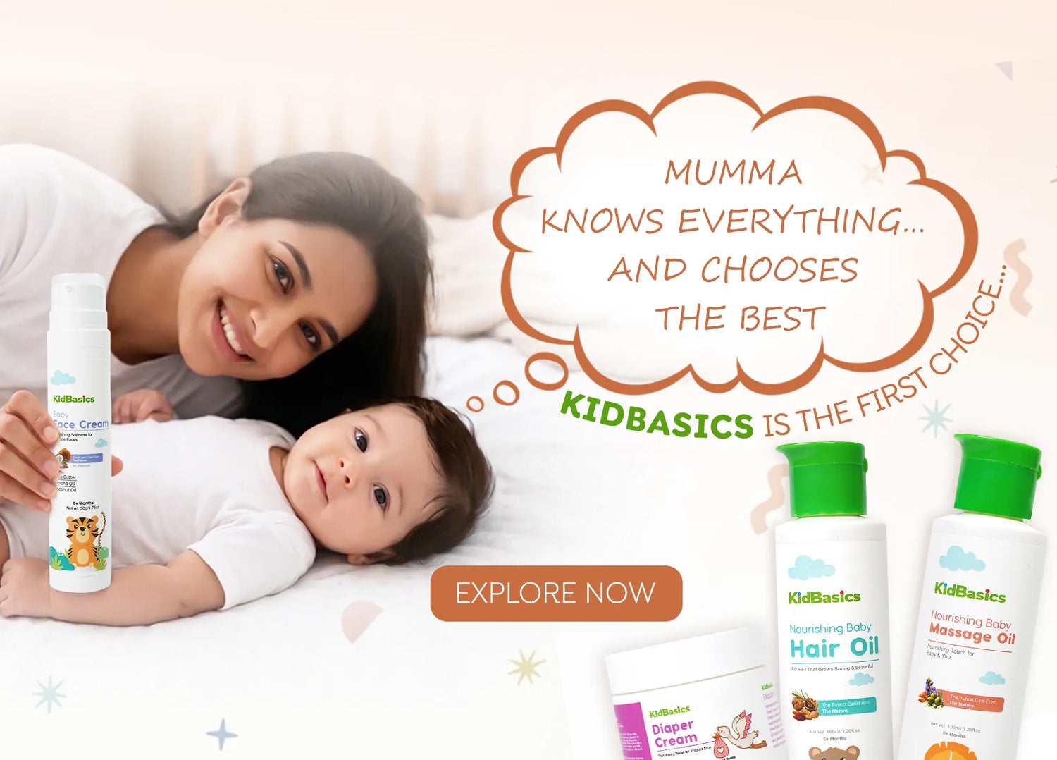 Mumma knows everything and choose the best Kidbasics is the first choise... mob