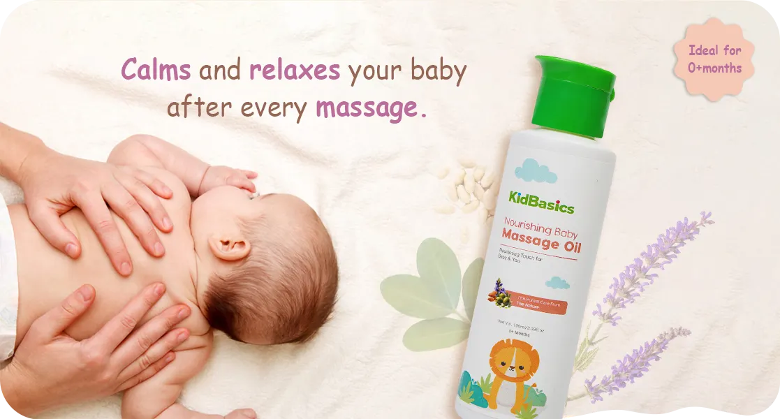 Baby Massage Oil | Natural, Gentle and Nourishing Formula | 100 ML